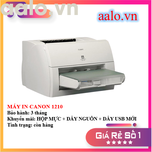 MÁY IN CANON 1210 - KÈM HỘP MỰC , DÂY NGUỒN , DÂY USB MỚI - AALO.VN