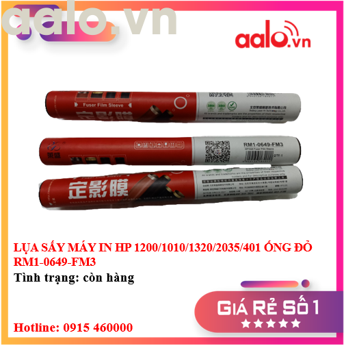 LỤA SẤY MÁY IN HP 1200/1010/1320/2035/401 ỐNG ĐỎ RM1-0649-FM3