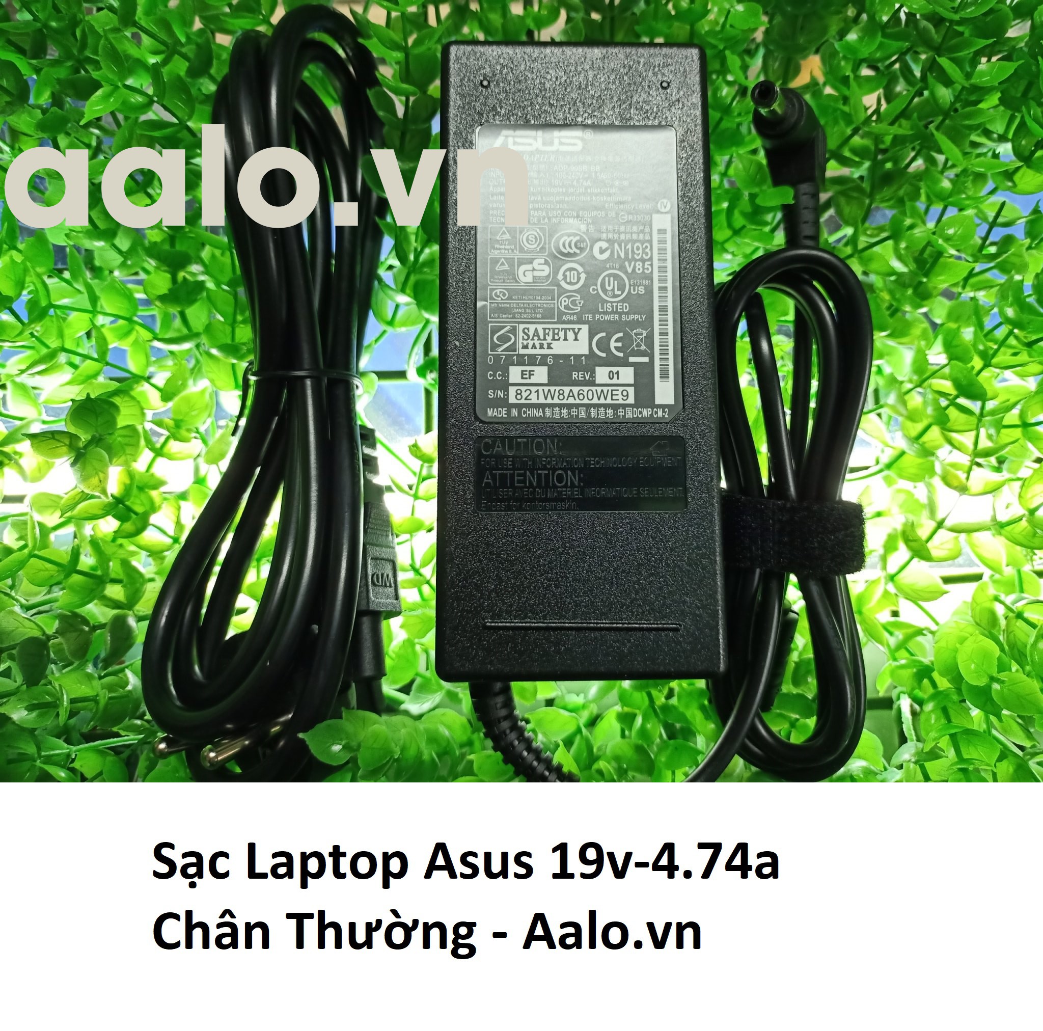 Sạc Laptop Asus 19v-4.74a Chân Thường