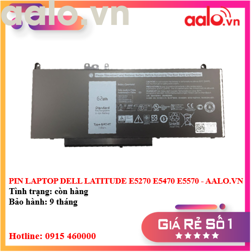 PIN LAPTOP DELL LATITUDE E5270 E5470 E5570 - AALO.VN