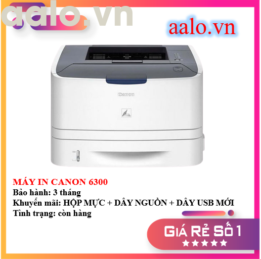MÁY IN CANON 6300 - KÈM HỘP MỰC , DÂY NGUỒN , DÂY USB MỚI - AALO.VN