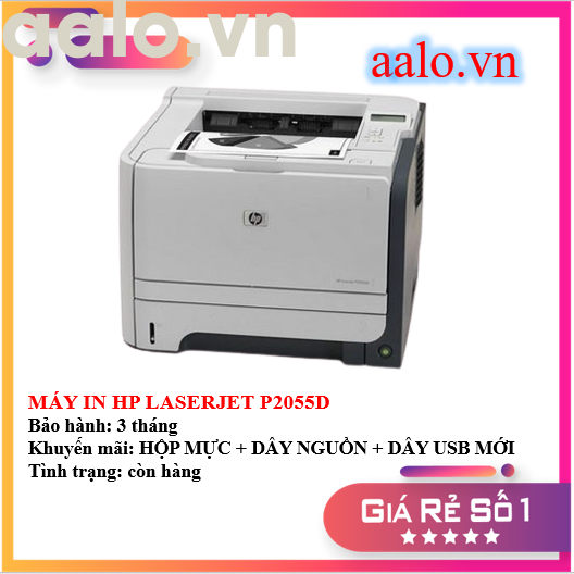 MÁY IN HP LASERJET P2055D - KÈM HỘP MỰC , DÂY NGUỒN , DÂY USB MỚI - AALO.VN