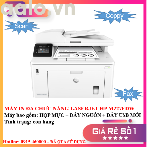 MÁY IN ĐA CHỨC NĂNG LASERJET HP M227FDW - AALO.VN