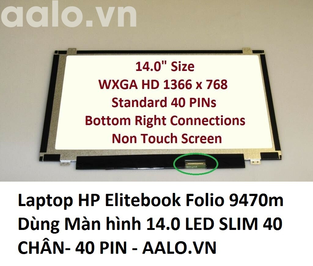 Màn hình Laptop HP Elitebook Folio 9470m