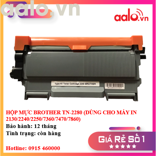 HỘP MỰC BROTHER TN-2280 (DÙNG CHO MÁY IN 2130/2240/2250/7360/7470/7860) - AALO.VN