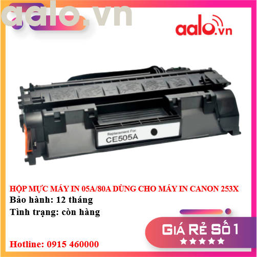 HỘP MỰC MÁY IN 05A/80A DÙNG CHO MÁY IN CANON 253X - AALO.VN