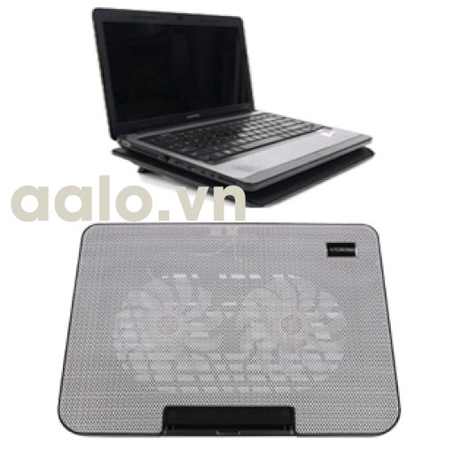 Đế tản nhiệt laptop N99 ( 2 fan to ) có thể nâng lên hạ xuống được