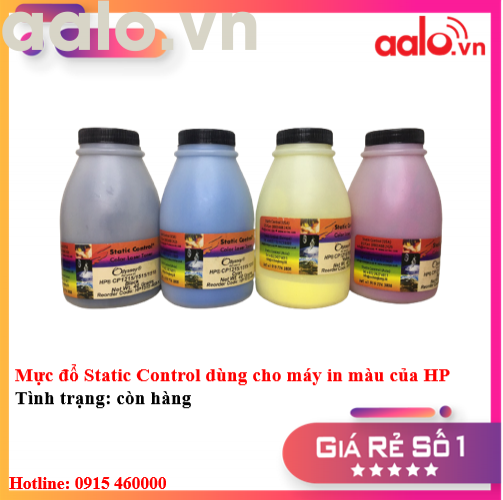 Mực đổ Static Control dùng cho máy in màu của HP - aalo.vn