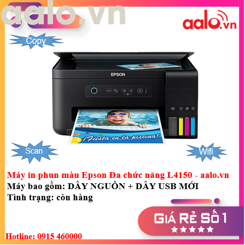 Máy in phun màu Epson Đa chức năng L4150 - aalo.vn