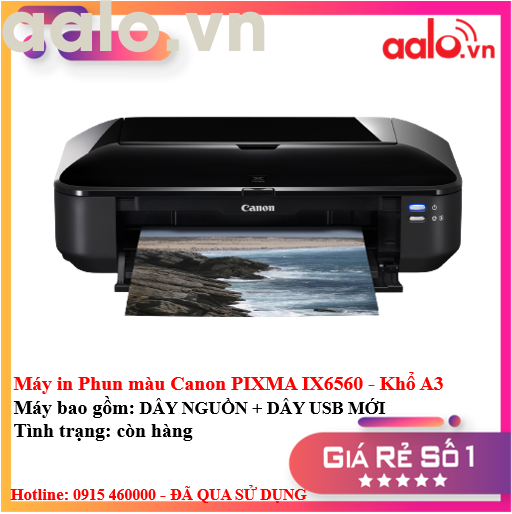 Máy in Phun màu Canon PIXMA IX6560 - Khổ A3 - aalo.vn