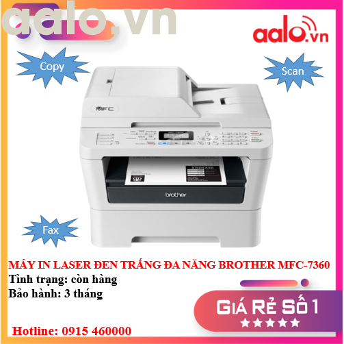 MÁY IN LASER ĐEN TRẮNG ĐA CHỨC NĂNG BROTHER MFC-7360 - AALO.VN