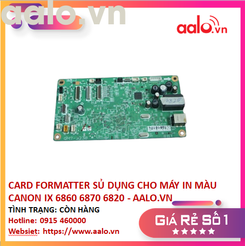 CARD FORMATTER SỦ DỤNG CHO MÁY IN MÀU CANON IX 6860 6870 6820 - AALO.VN