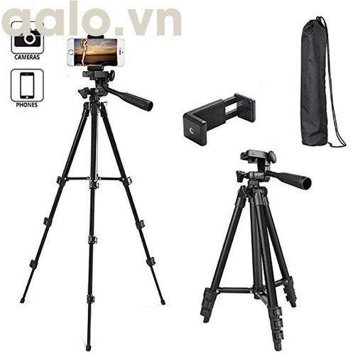 Tripod 3388 có Remote Chụp ảnh ( mẫu mới 2018 cao 140 cm) - aalo.vn