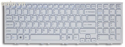 Bàn phím laptop Sony EL trắng - Keyboard Sony