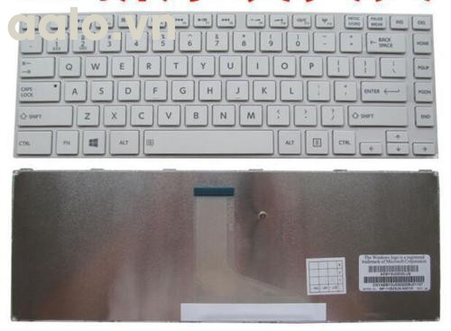 Bàn phím laptop TOSHIBA L840 L845 L840D L845D L800 L805 L830 M800 M805 trắng- Keyboard TOSHIBA