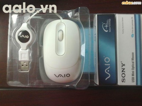 Chuột máy tính VAIO dây rút cắm USB