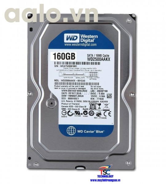 Ổ cứng Western HDD 160Gb | dùng cho máy tính bàn