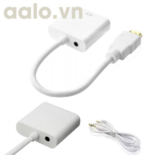 Dây mini HDMI ra VGA có Audio dài 20Cm