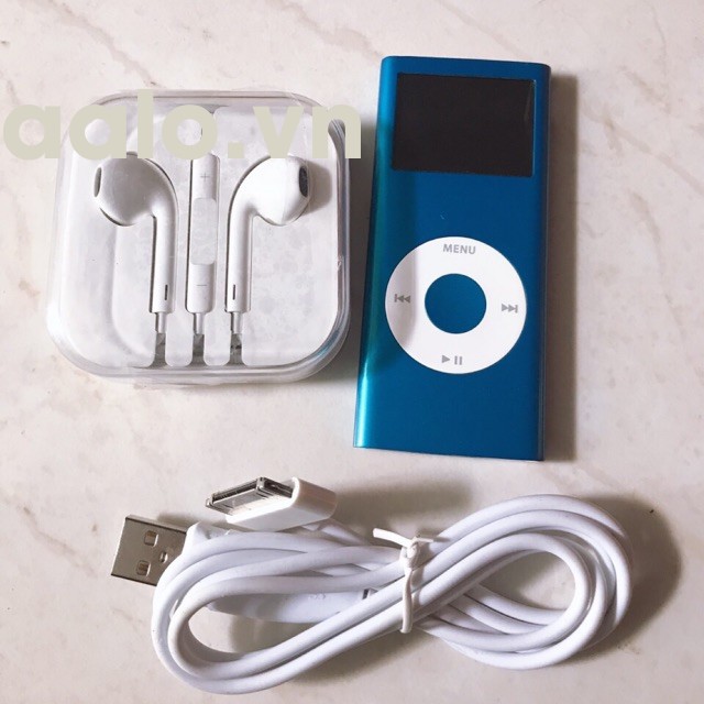 Máy Nghe Nhạc MP4 Kiểu Dáng Ipod Năng Động, có màn hình LCD hiển thị ( tặng kèm 1 tai nghe kéo khóa chống dối dây) - aalo.vn