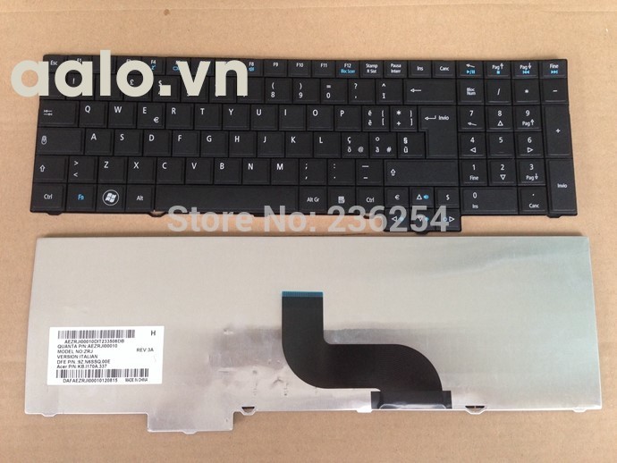 Bàn phím Laptop Acer TravelMate 5760 5760G 7750 7750G 7750Z  - Keyboard Acer