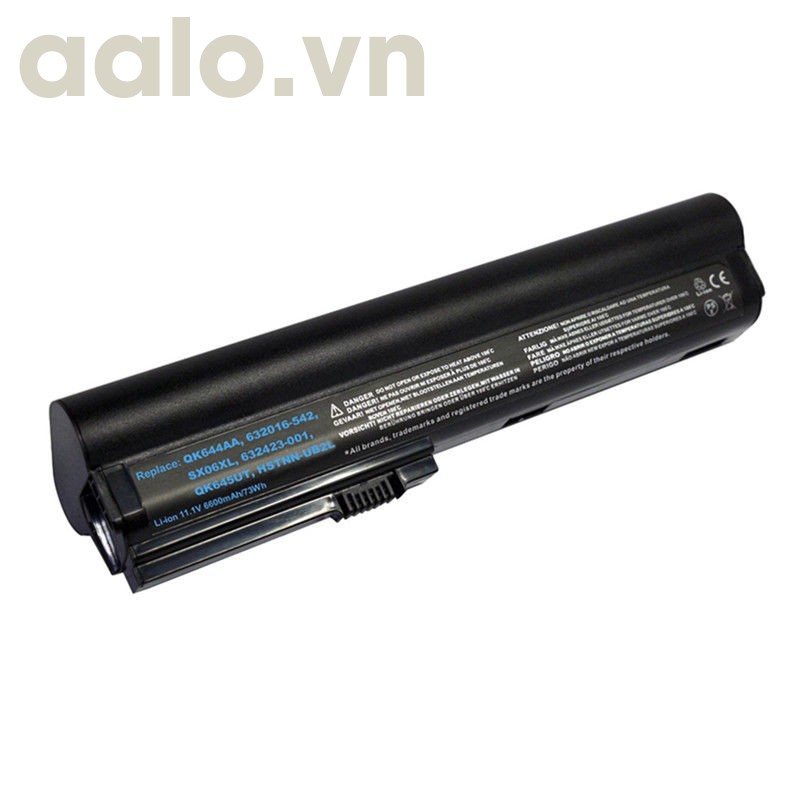 Pin Laptop HP  2560p 2570P 632015-542 632417-001 HSTNN-UB2L SX09- Battery HP