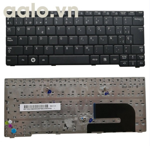 Bàn phím Laptop SAMSUNG N148 NB20 NB30 NB30P N143 N145 N150 N128 N158 - keyboard Samsung