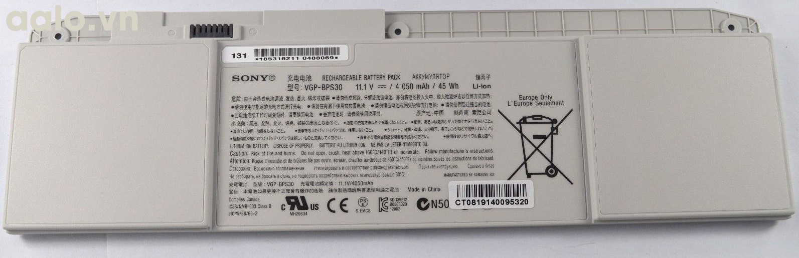 Pin Laptop Sony VAIO BPS30 - Battery Sony