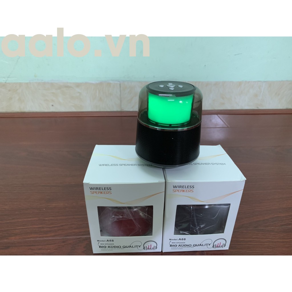 Loa Bluetooth Di Động A68 Đèn led đổi màu ( Mẫu mới 2019) - aalo.vn