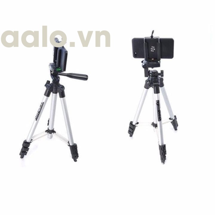 Bộ 1 Tripod TF-3110 kèm 1 Kẹp điện thoại ( tặng 1 Remote điều khiển từ xa)