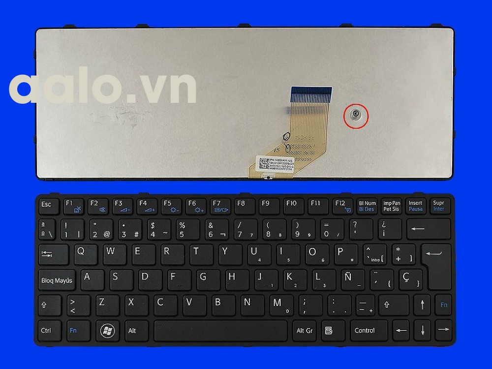 Bàn phím laptop Sony SVE11 đen - keyboard Sony 