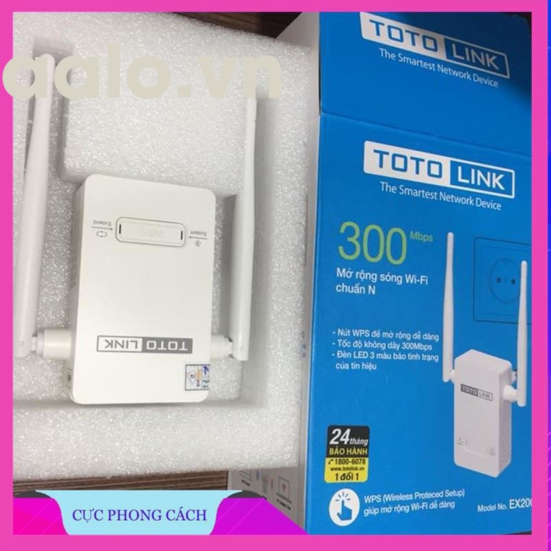 Thiết bị Kích sóng WiFi Repeater TOTOLINK EX200 ( tặng 1 đèn led usb xinh xắn) - aalo.vn