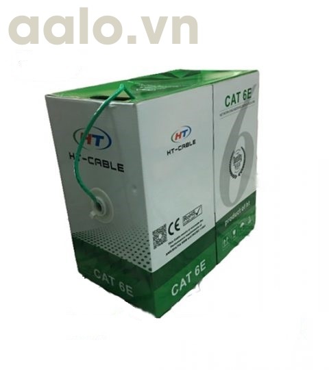 Dây mạng CAT6 HT-Cable 0989 CCA dây 8 Nhôm BOOTROM xanh ( chính hãng )