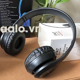 TAI NGHE BLUETOOTH P47 CHỤP TAI CÓ KHE CẮM THẺ NHỚ - aalo.vn