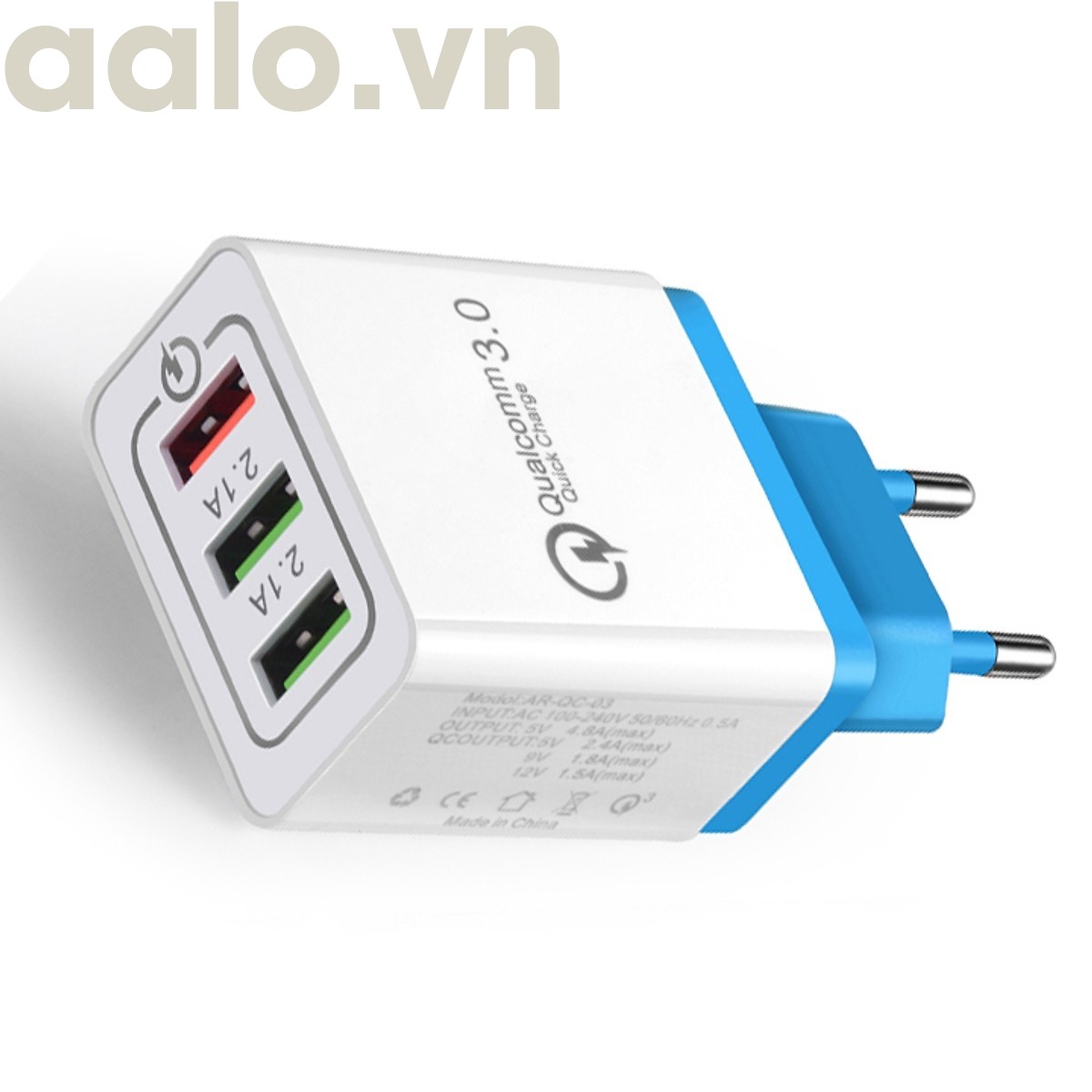 Củ Sạc Nhanh Ba Cổng Qualcomm 3.0 - aalo.vn