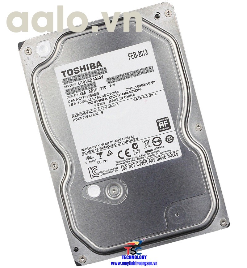 Ổ cứng Toshiba HDD 500Gb | dùng cho máy tính bàn