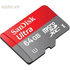 Thẻ nhớ Sandisk Ultra microSDXC UHS-I Card / 64 GB  