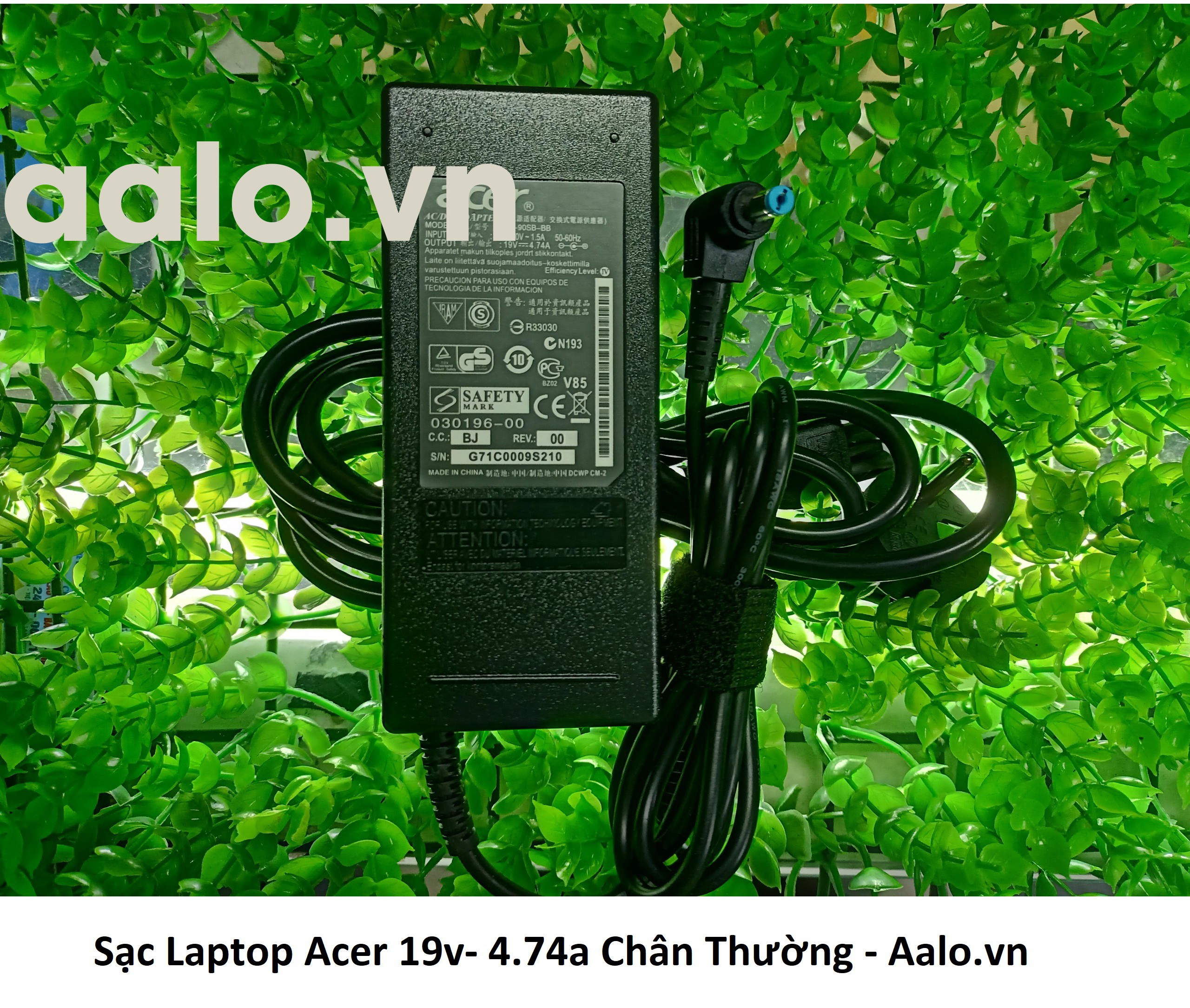 Sạc Laptop Acer 19v- 4.74a Chân Thường