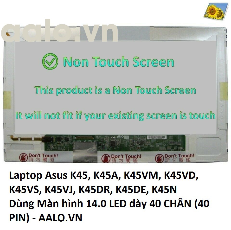 Màn hình laptop Asus K45, K45A, K45VM, K45VD, K45VS, K45VJ, K45DR, K45DE, K45N