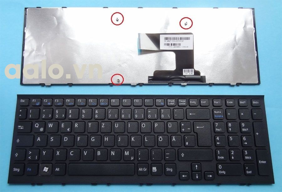 Bàn phím laptop Sony EL đen - Keyboard Sony