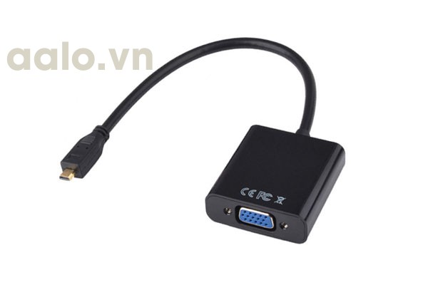  Cable Micro HDMI to VGA 20cm + audio box