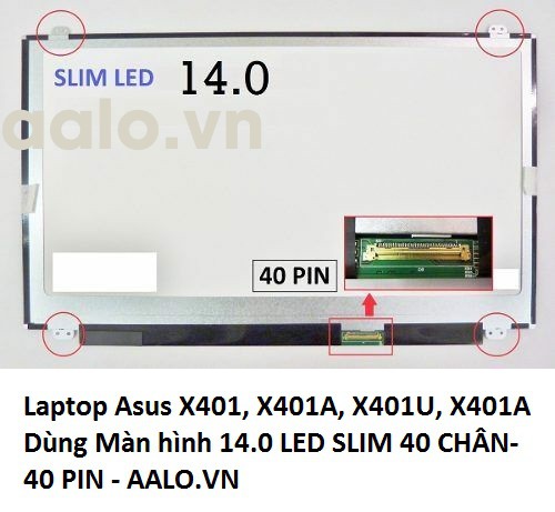 Màn Hình laptop Asus X401, X401A, X401U, X401A