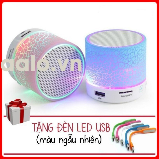 Combo 2 Loa mini bluetooth led nháy theo nhạc (Tặng Đèn LED USB) - aalo.vn