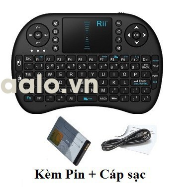 Bàn phím kiêm chuột bay I8 (Có đèn Led + Pin sạc 5C) dành cho Android TV box, Smart TV - aalo.vn