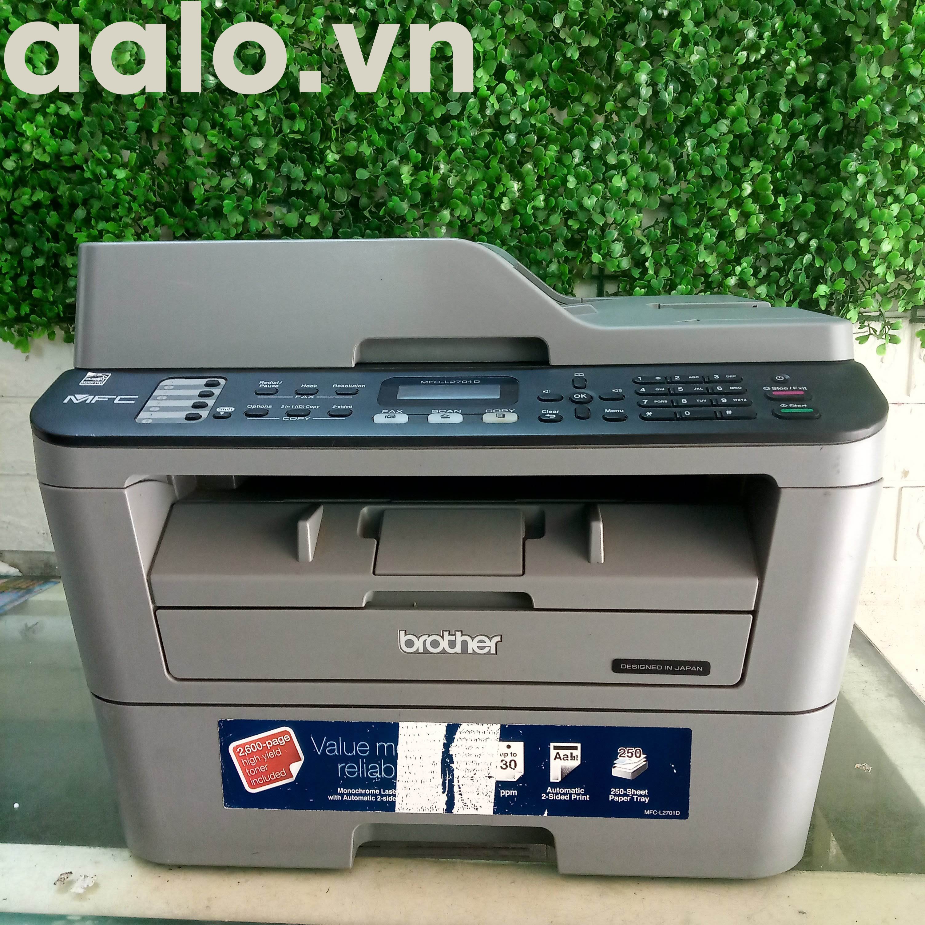 MÁY IN LASER ĐEN TRẮNG ĐA CHỨC NĂNG BROTHER 2701D ĐÃ QUA SỬ DỤNG - AALO.VN