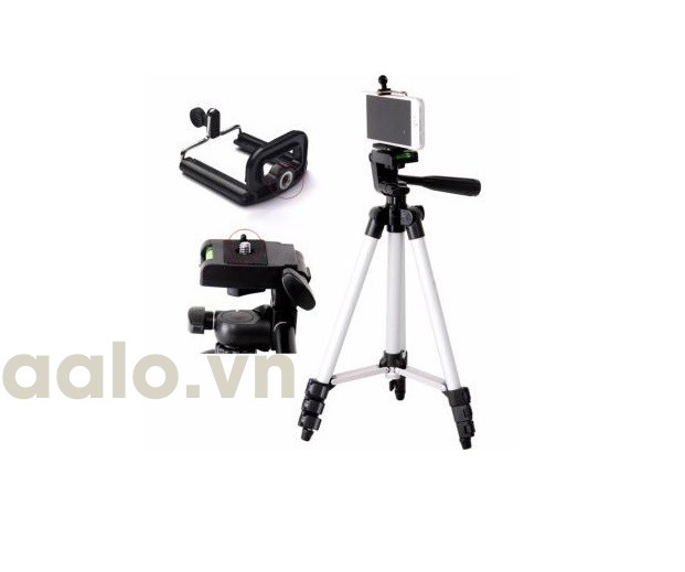 Bộ 1 Tripod TF-3110 kèm 1 Kẹp điện thoại và 1 Remote (Tặng Giá Đỡ Bạch Tuộc Đa Năng)