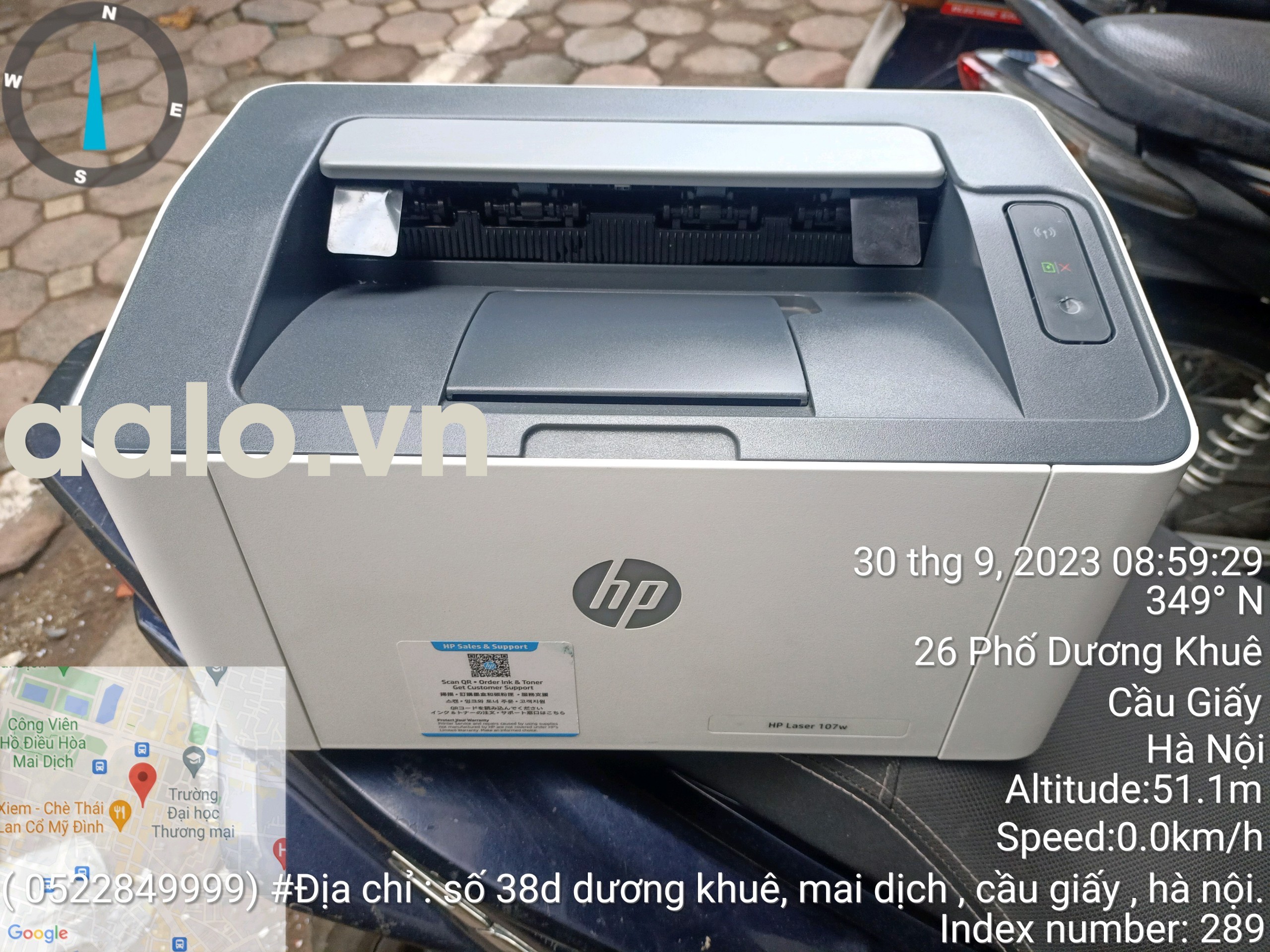 Máy in laser trắng đen đơn năng HP 107w Wifi máy đã qua sử dụng còn 80% bảo hành 3 tháng